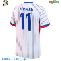 Camisa de time de futebol França Ousmane Dembele #11 Replicas 2º Equipamento Europeu 2024 Manga Curta